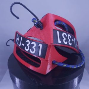 Wheel Chocks 13 cm para Avión – 2 sets - Rojo