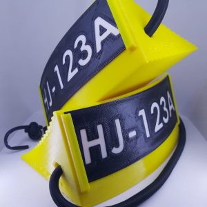 Wheel Chocks 15 cm para Avión (Color Amarillo) - 1 set