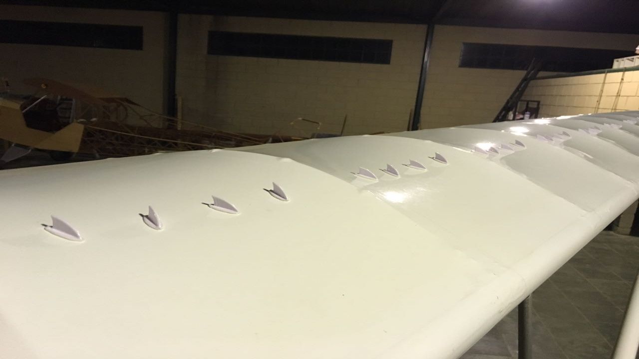 Generadores de Vórtice para Avión Ultraliviano