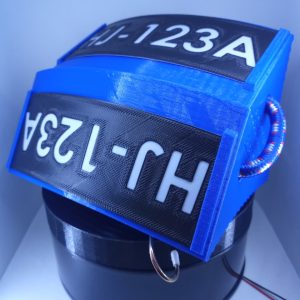 Wheel Chocks 25 cm para Avión - 2 sets -Azul