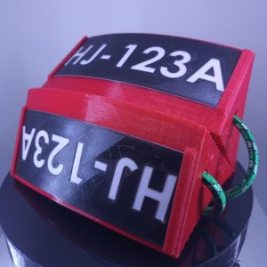 Wheel Chocks 15 cm para Avión - 2 sets - Rojo