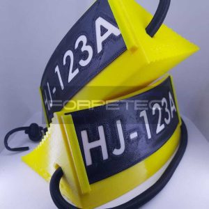 Wheel Chocks 25 cm para Avión - 2 sets - Amarillo
