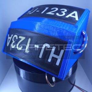 Wheel Chocks 25 cm para Avión - 1 set - Azul