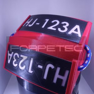 Wheel Chocks 25 cm para Avión - 2 sets - Rojo